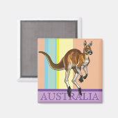 rode kangoeroe magneet (Voorkant / Achterkant)