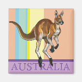 rode kangoeroe magneet (Voorkant)