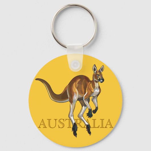 rode kangoeroe sleutelhanger (Voorkant)