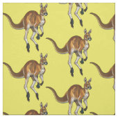 rode kangoeroe stof (Swatch)