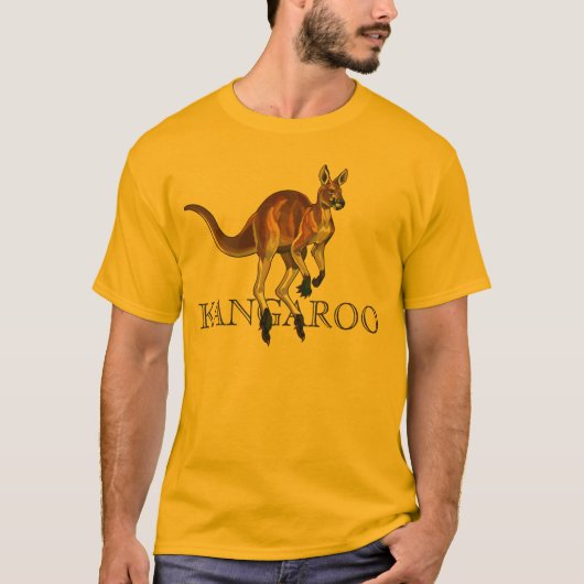 rode kangoeroe t-shirt (Voorkant)