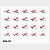 Rode Kano Ronde Sticker (Vel)
