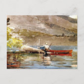 Rode kano Vist Winslow Homer Briefkaart (Voorkant)