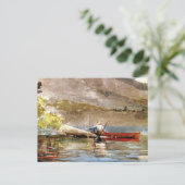 Rode kano Vist Winslow Homer Briefkaart (Staand voorkant)