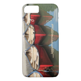 Rode kano's, reflectie, naam Case-Mate iPhone case