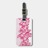 Rode kant bagagelabel (Voorkant verticaal)