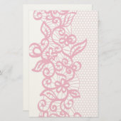 Rode kant briefpapier (Voorkant / Achterkant)