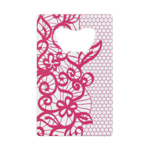 Rode kant creditkaart flessenopener