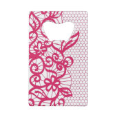 Rode kant creditkaart flessenopener (Achterkant)