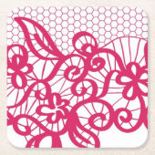 Rode kant kartonnen onderzetters (Voorkant)