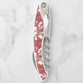 Rode Kant Pattern Valentijns Kurkentrekker (Achterkant)