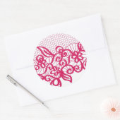 Rode kant ronde sticker (Envelop)