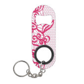 Rode kant sleutelhanger flessenopener (Voorkant)