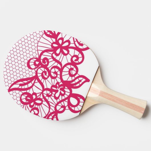 Rode kant tafeltennisbatje (Zijkant)