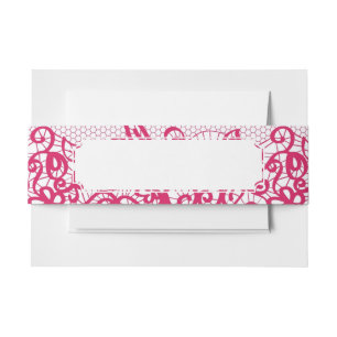 Rode kant uitnodigingen wikkel