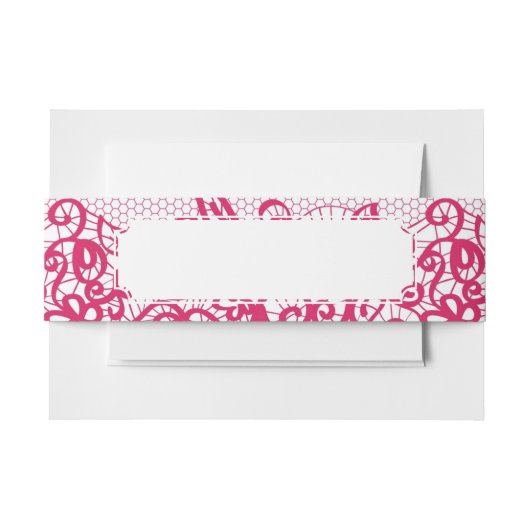 Rode kant uitnodigingen wikkel (Voorkant Voorbeeld)