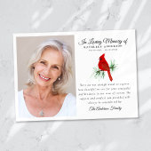 Rode Kardinaal Begrafenismonument Bedankkaart