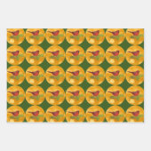 Rode Kardinaal Bird Art Wrapping Craft Paper (Voorkant 2)