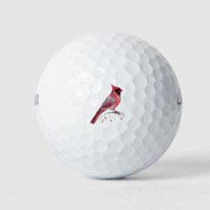 Rode kardinaal Bird Golfballen