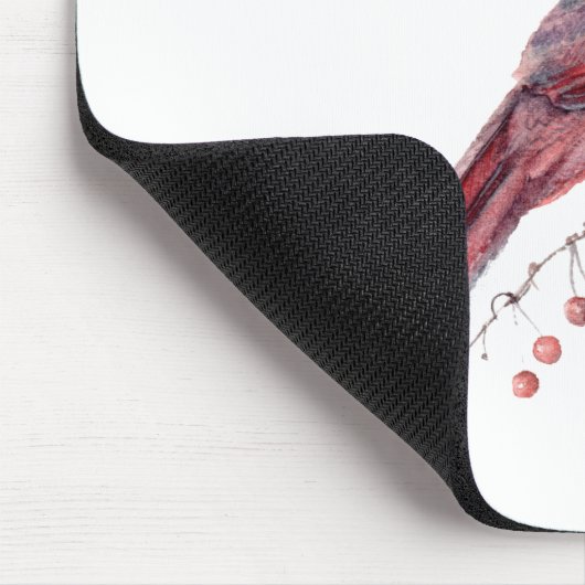 Rode kardinaal Bird Muismat (Hoek)