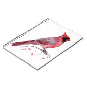 Rode kardinaal Bird Notitieboek (Linkerzijde)