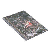 Rode kardinaal Bird Notitieboek (Rechterzijde)