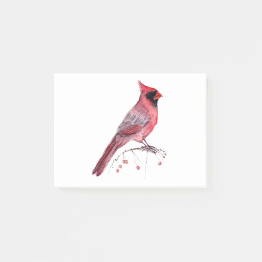 Rode kardinaal Bird Post-it® Notes (Voorkant)