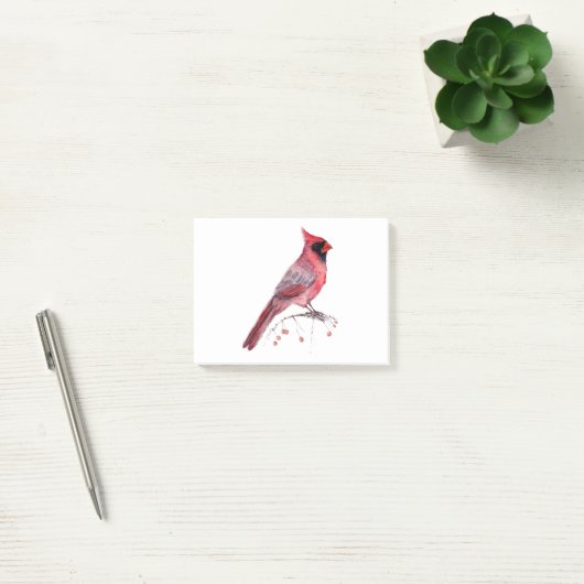Rode kardinaal Bird Post-it® Notes (Kantoor)