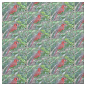 Rode kardinaal Bird Stof (Swatch)