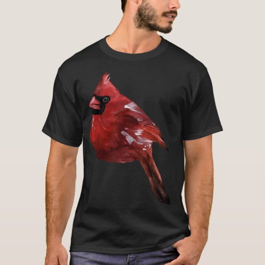 Rode kardinaal Bird T-shirt (Voorkant)