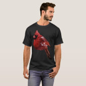 Rode kardinaal Bird T-shirt (Voorkant volledig)