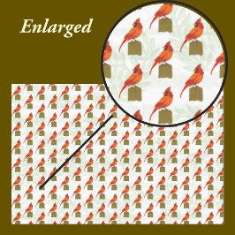 Rode kardinaal Bird Tissuepapier