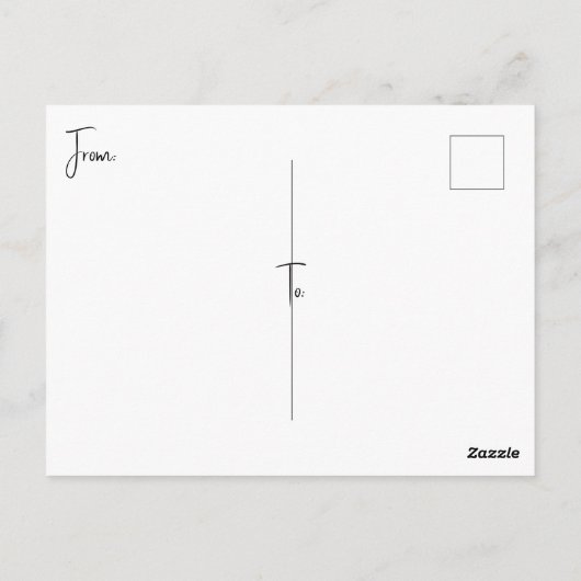 "RODE KARDINAAL" BRIEFKAART (Achterkant)