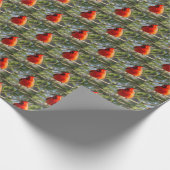 Rode kardinaal cadeaupapier (Hoek)