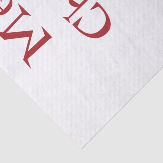 Rode Kardinaal Chickadee Vogel Winter Kerstmis Tissuepapier (Detail)