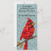 Rode Kardinaal, de vogel van Kerstmis (Achterkant)