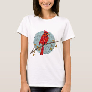 Rode Kardinaal, de vogel van Kerstmis T-shirt