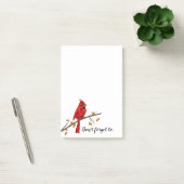 Rode Kardinaal, de vogel voor Kerstmis Post-it® Notes (Kantoor)