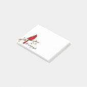 Rode Kardinaal, de vogel voor Kerstmis Post-it® Notes (Schuin)