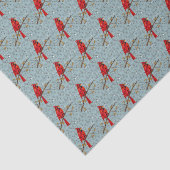 Rode Kardinaal, de vogel voor Kerstmis Tissuepapier (Detail)