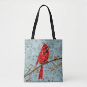 Rode Kardinaal, de vogel voor Kerstmis Tote Bag (Voorkant)