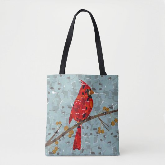 Rode Kardinaal, de vogel voor Kerstmis Tote Bag (Voorkant)