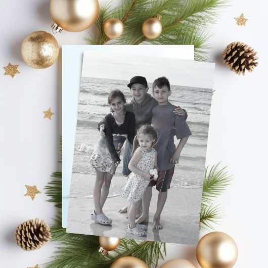 Rode kardinaal dubbelzijdige fotokaart