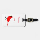 Rode kardinaal Dvogel Thunder_Cove Bagagelabel (Voorkant horizontaal)