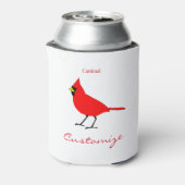 Rode kardinaal Dvogel Thunder_Cove Blikjeskoeler (Blikje Achterkant)