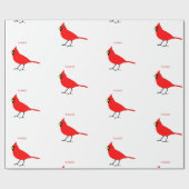 Rode kardinaal Dvogel Thunder_Cove Cadeaupapier (Vlak)