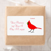 Rode kardinaal Dvogel Thunder_Cove Etiket (Insitu)