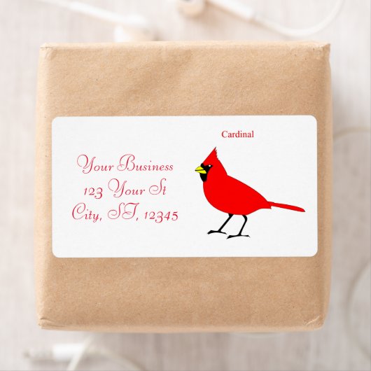 Rode kardinaal Dvogel Thunder_Cove Etiket (Insitu)