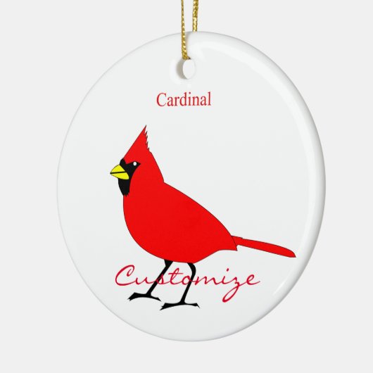 Rode kardinaal Dvogel Thunder_Cove Keramisch Ornament (Links)