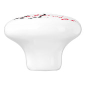 Rode kardinaal Dvogel Thunder_Cove Keramische Knop (Zijkant)